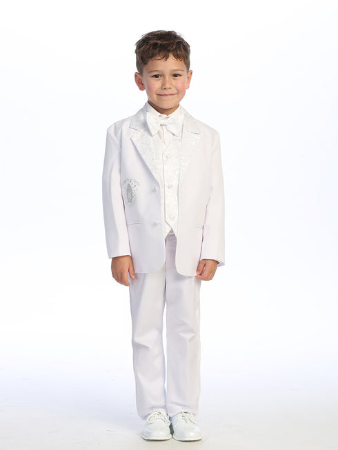 Little Boys White Maria Mi Bautizo Christening Baptism Suit 2-4T